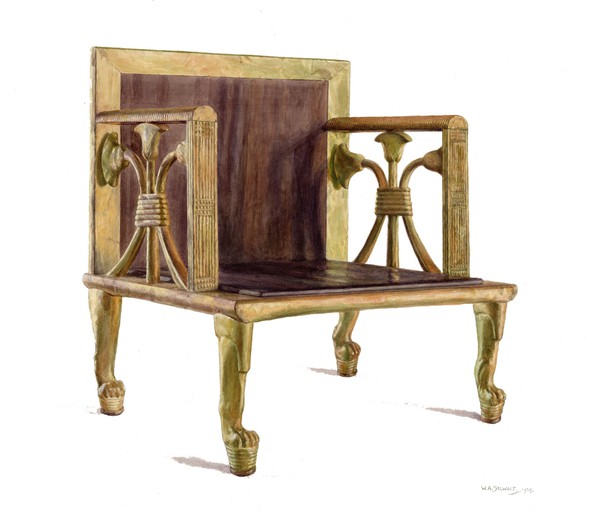 Illustration of the Throne of Hetepheres