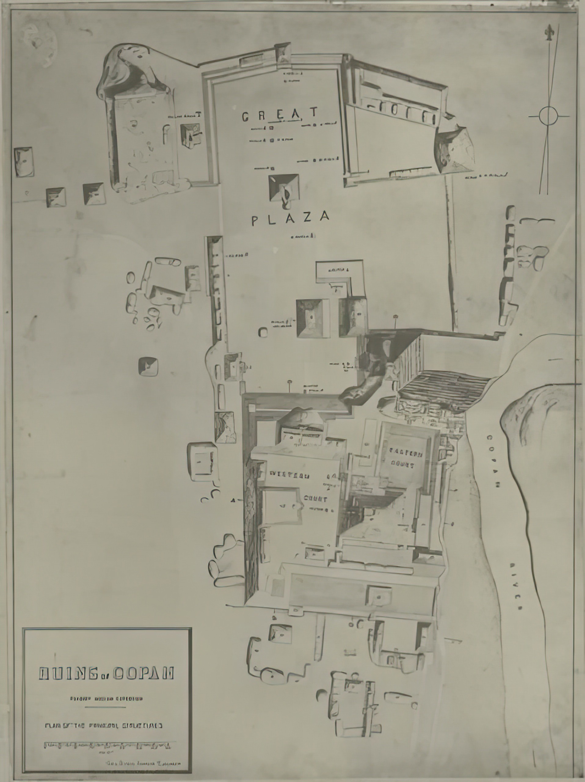 Plan of the Principal Structures of Copan | Copán Ruinas